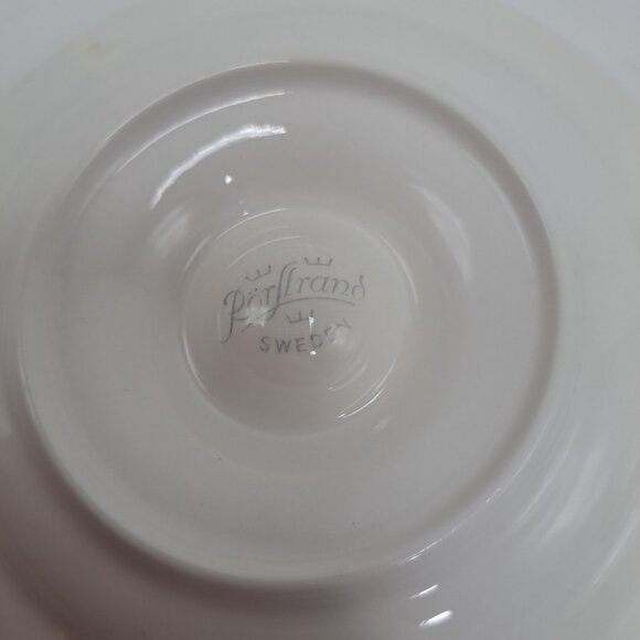 Rorstrand Sweden Marked Saucer Crock Lid Candle Holder Vintage 5" wide - Picture 7 of 7